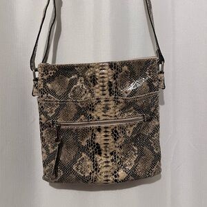 🐍 Danier Leather Python Print Crossbody 🐍